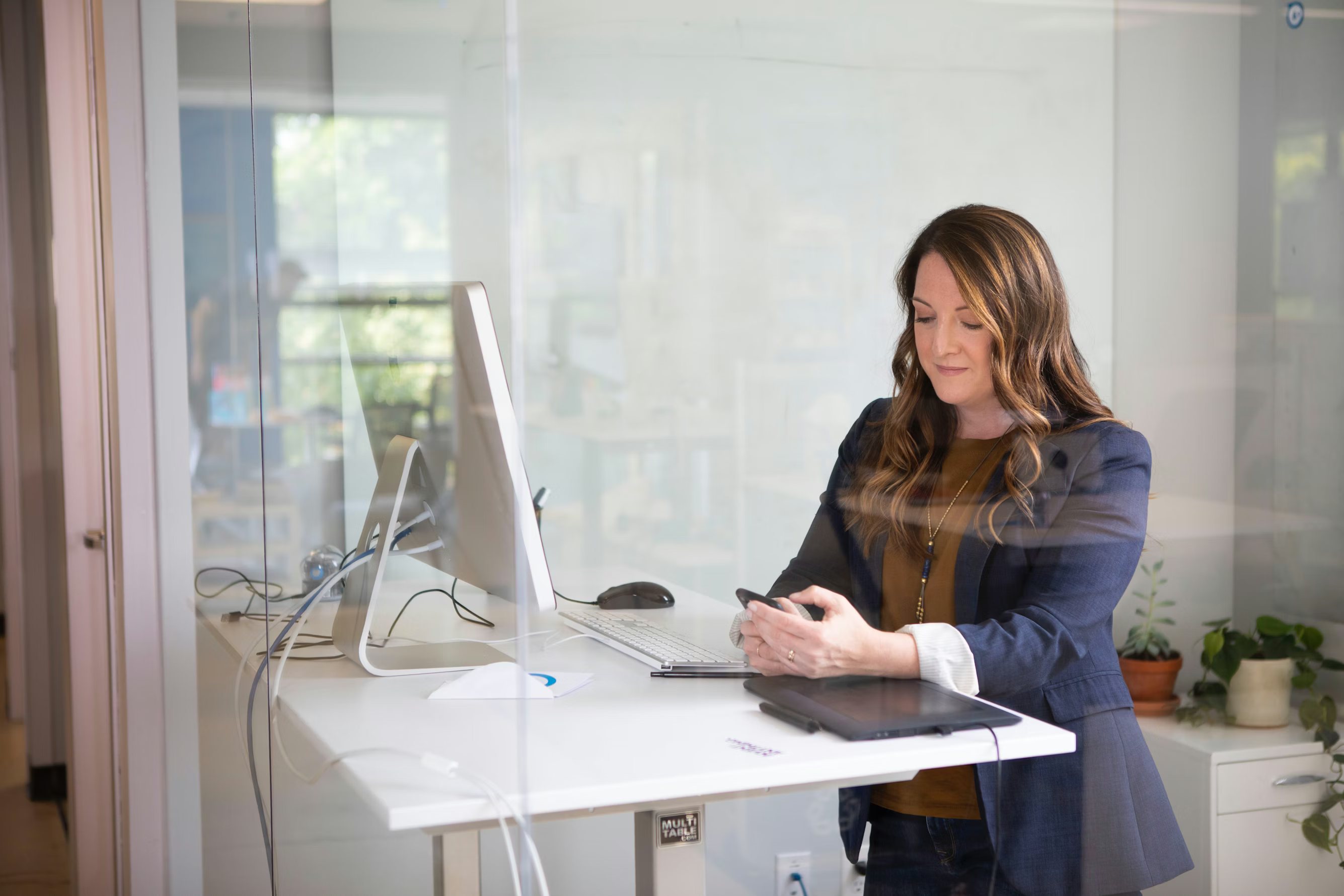 Procurement professional at work